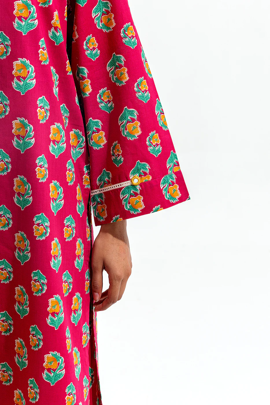 2 PIECE PRINTED LAWN SUIT (PRET) - Image 5