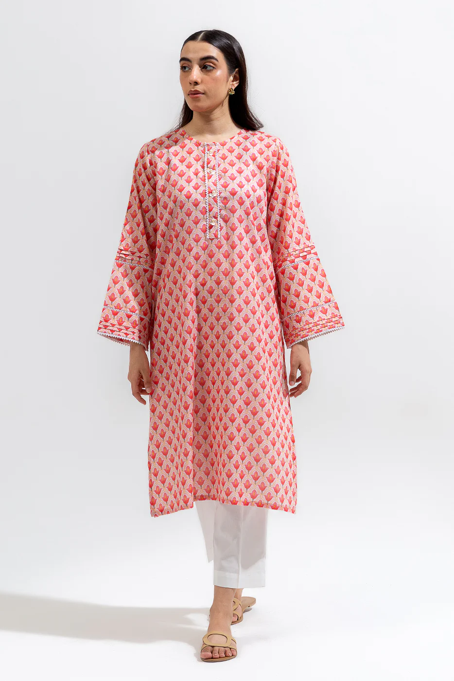 PRINTED LAWN SHIRT (PRET) - Image 2