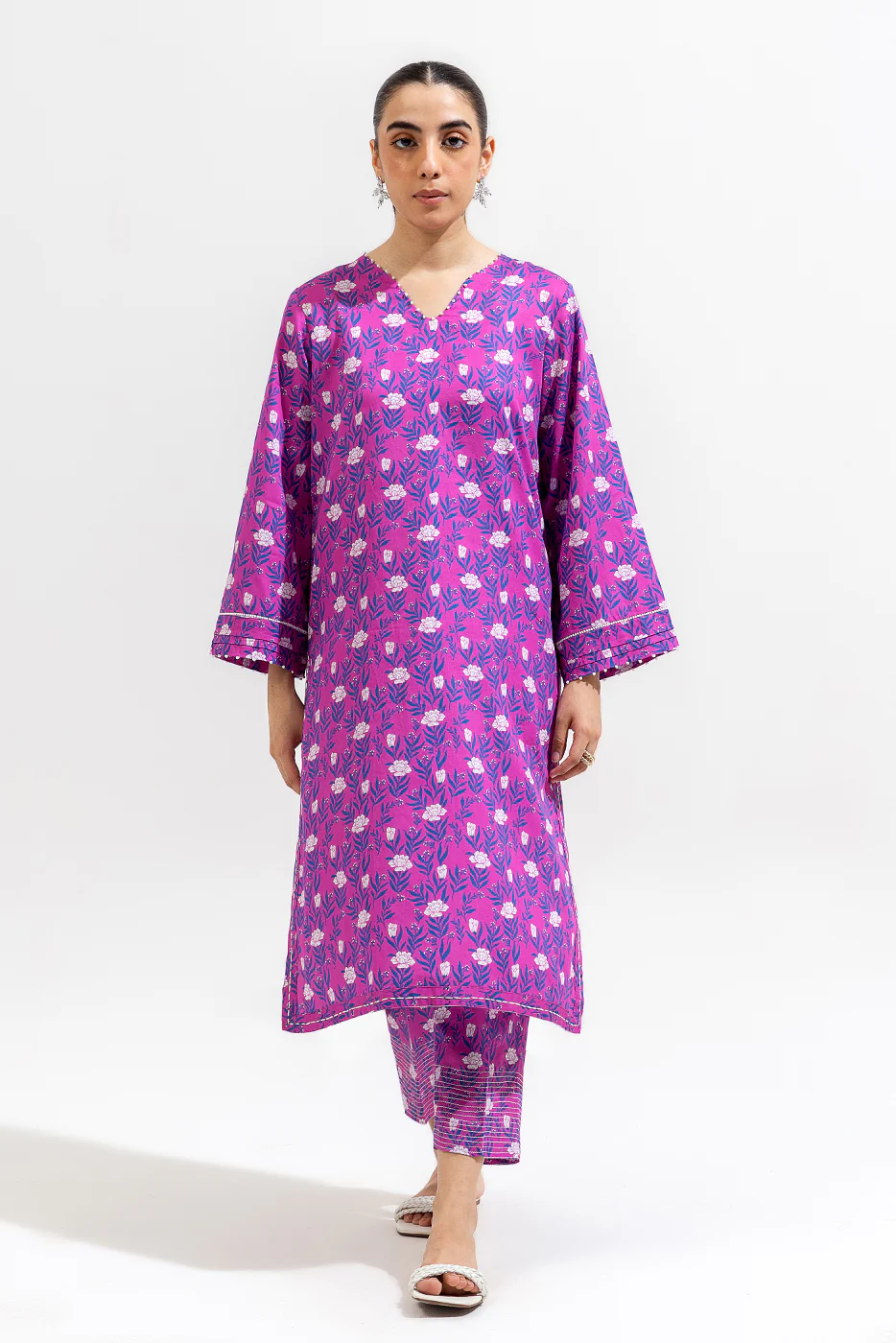 2 PIECE PRINTED PREMIUM LAWN SUIT (PRET) - Image 5