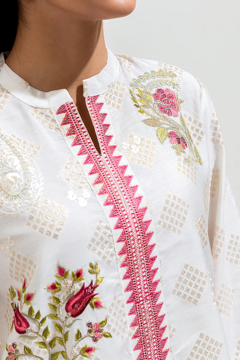 EMBROIDERED JACQUARD SHIRT (LUXURY-PRET) - Image 4