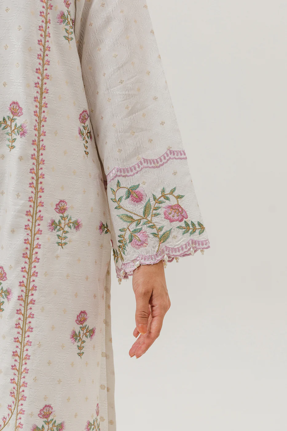 EMBROIDERED JACQUARD SHIRT (LUXURY-PRET) - Image 5