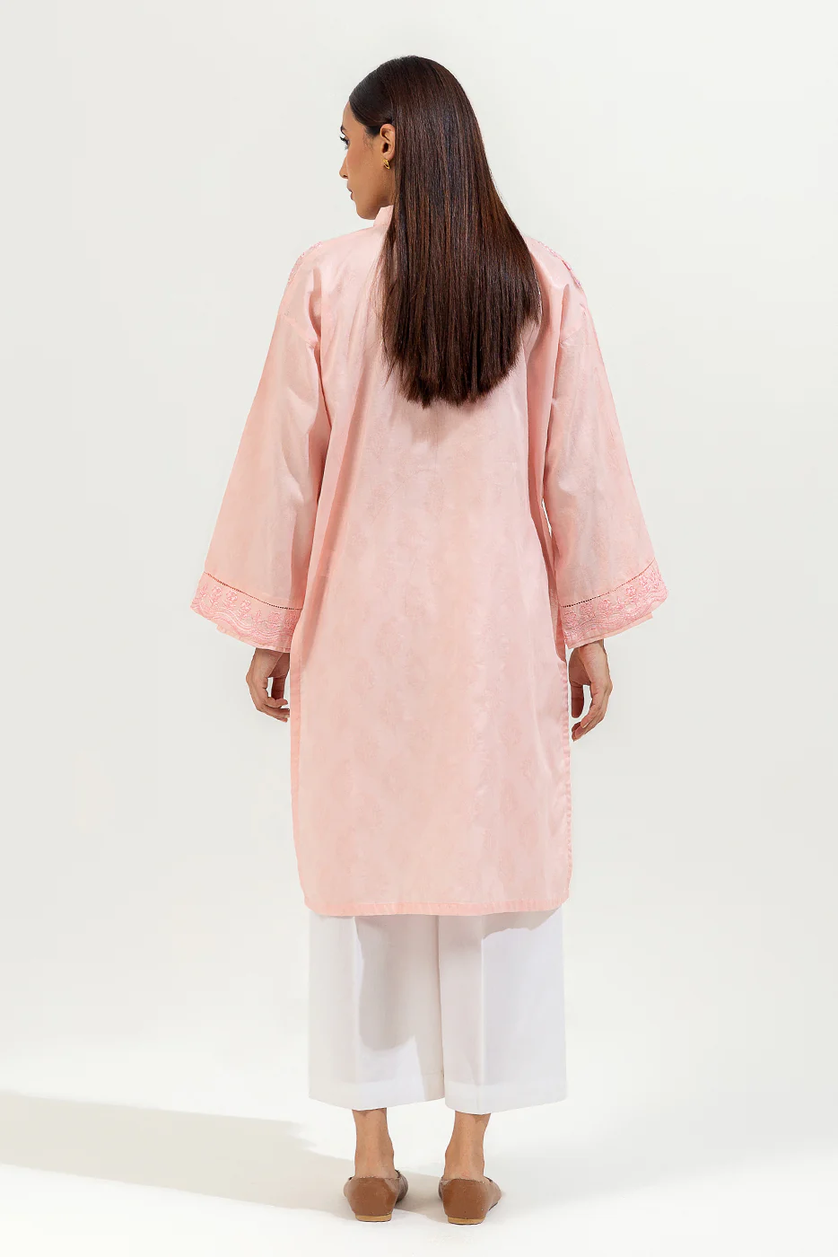 EMBROIDERED JACQUARD SHIRT (PRET) - Image 3