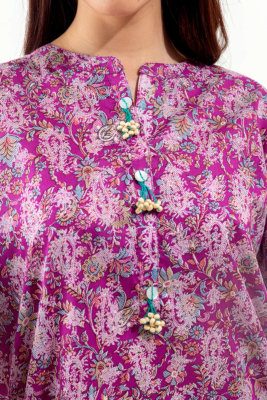 2 PIECE PRINTED LAWN SUIT (PRET) - Image 4