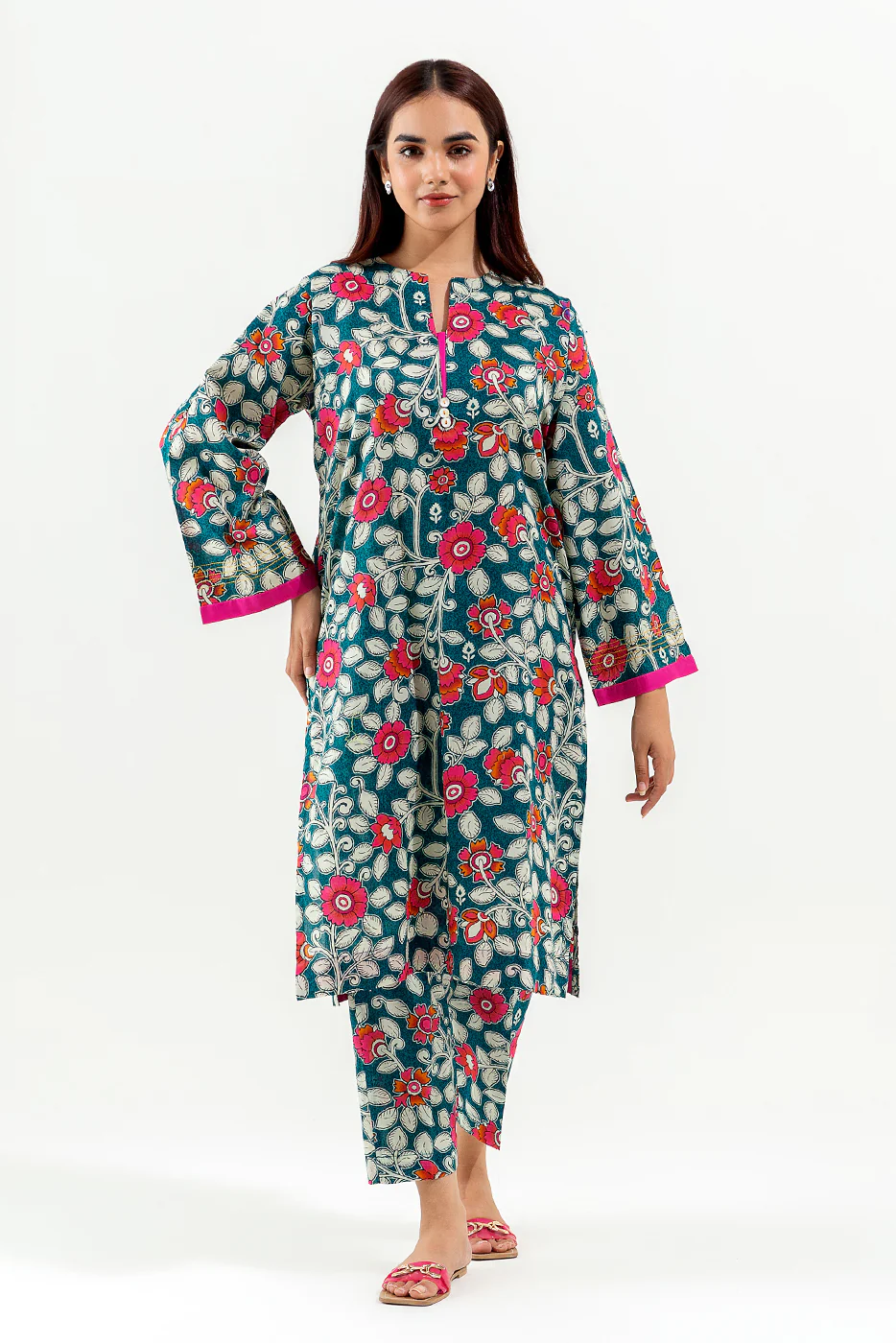 2 PIECE PRINTED LAWN SUIT (PRET) - Image 2