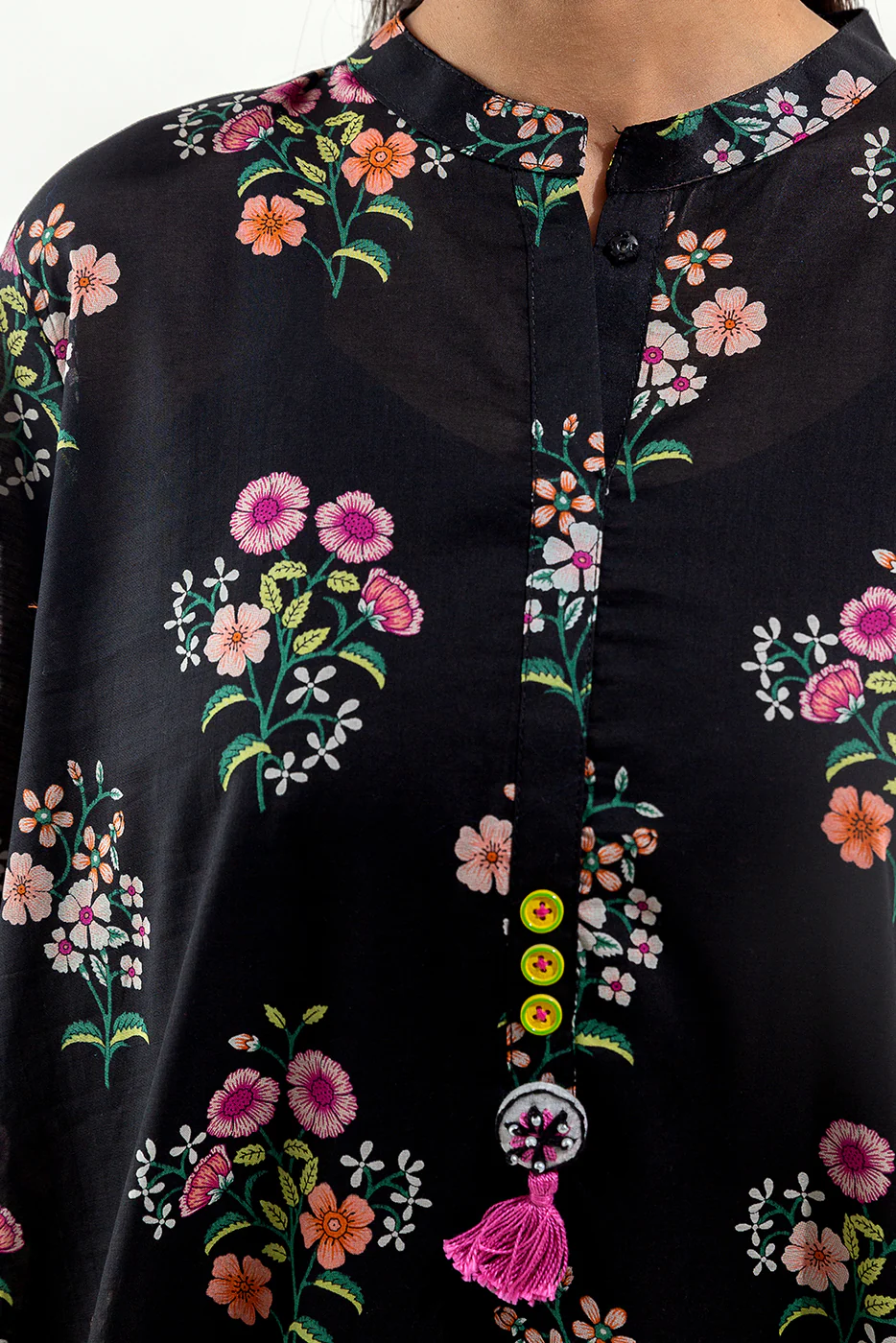 2 PIECE PRINTED LAWN SUIT (PRET) - Image 5