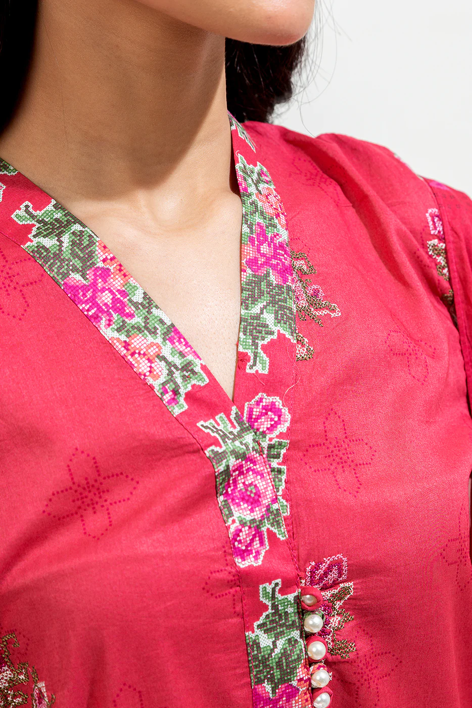 3 PIECE PRINTED LAWN SUIT (PRET) - Image 2