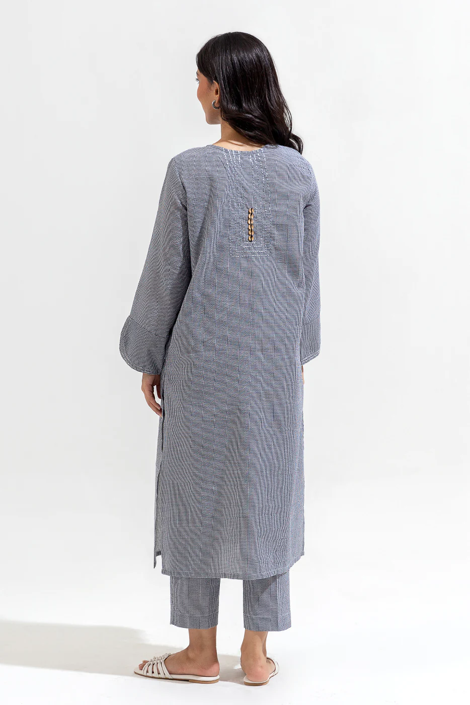 2 PIECE BASIC YARN DYED SUIT (PRET) - Image 3