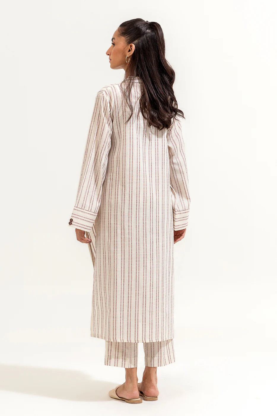 2 PIECE BASIC YARN DYED SUIT (PRET) - Image 3