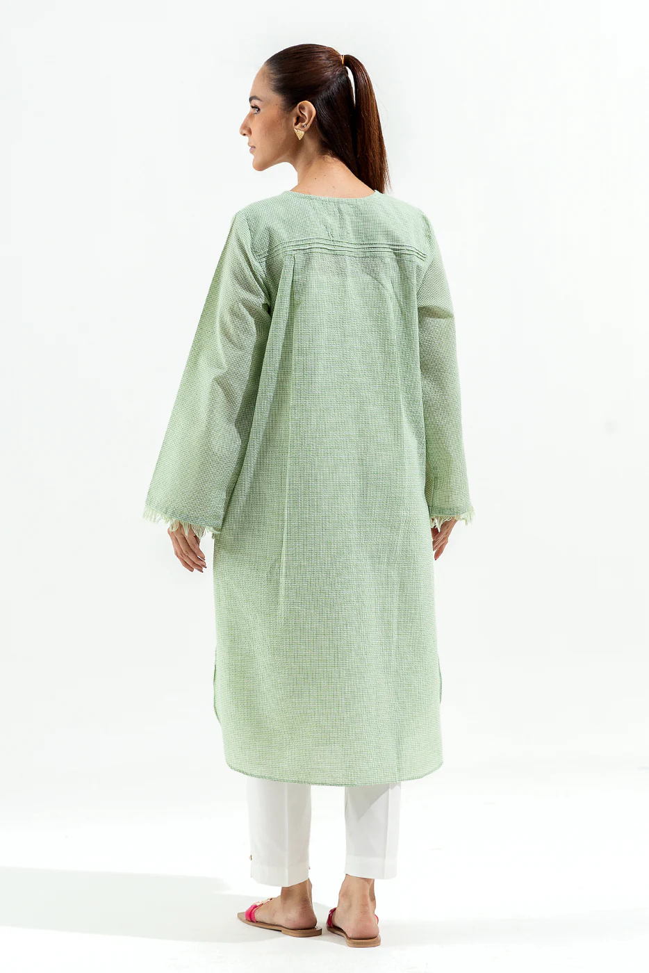 BASIC YARN DYED SHIRT (PRET) - Image 3