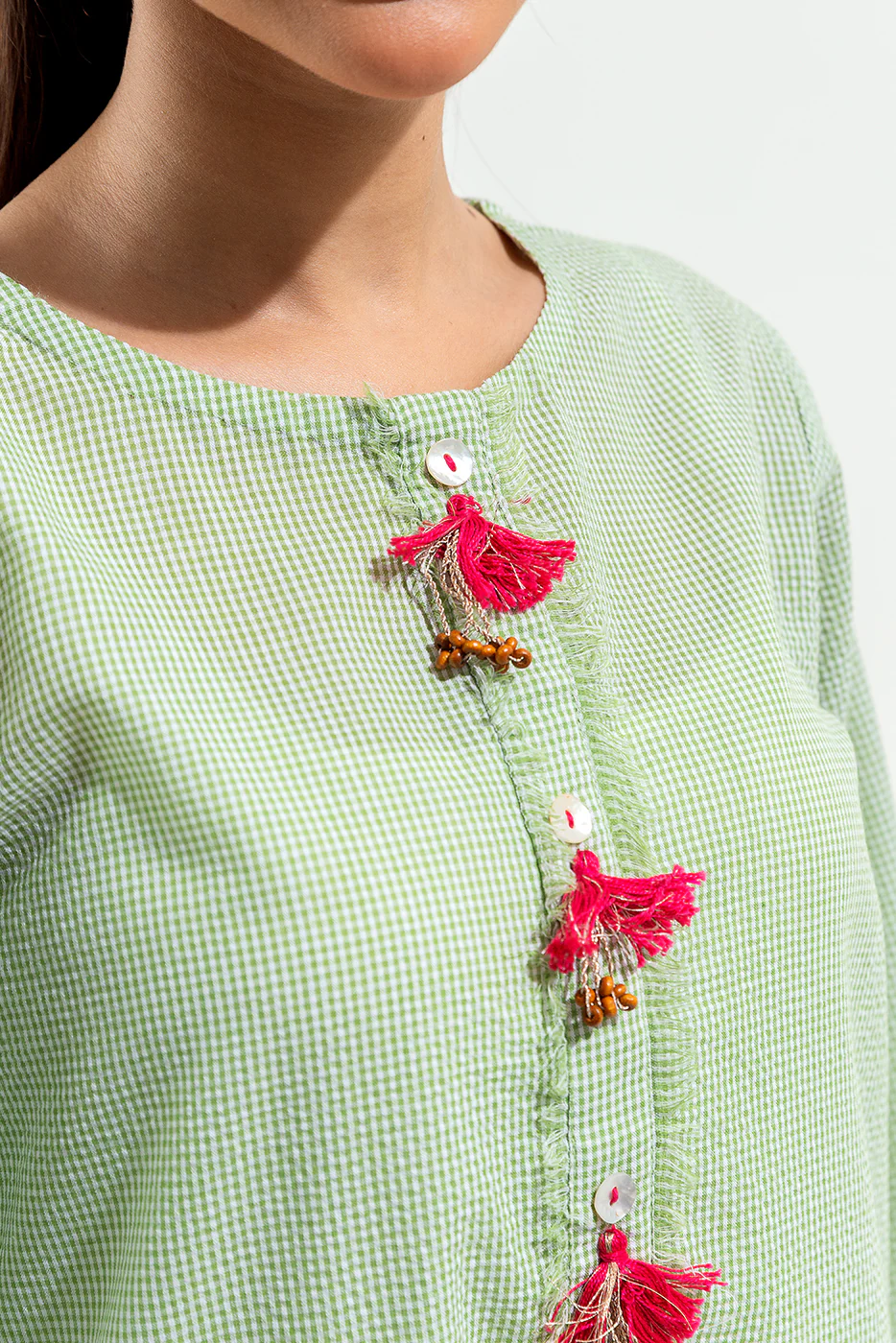 BASIC YARN DYED SHIRT (PRET) - Image 4