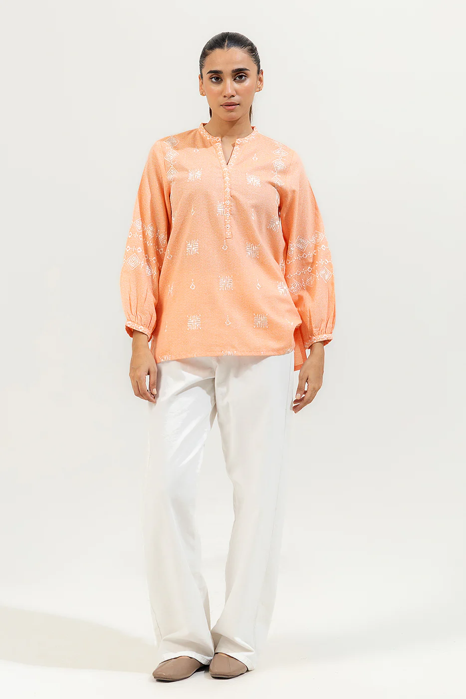 EMBROIDERED KARANDI TOP (PRET) - Image 2