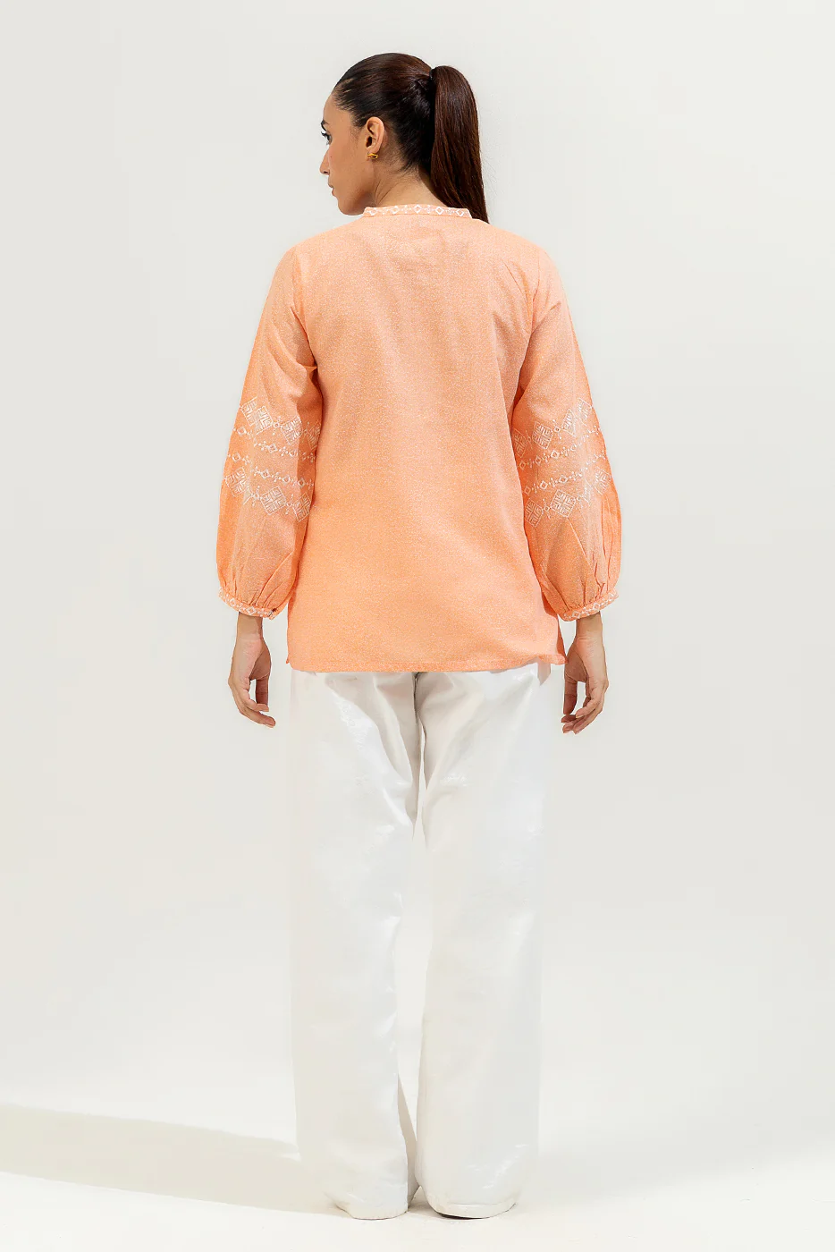 EMBROIDERED KARANDI TOP (PRET) - Image 4