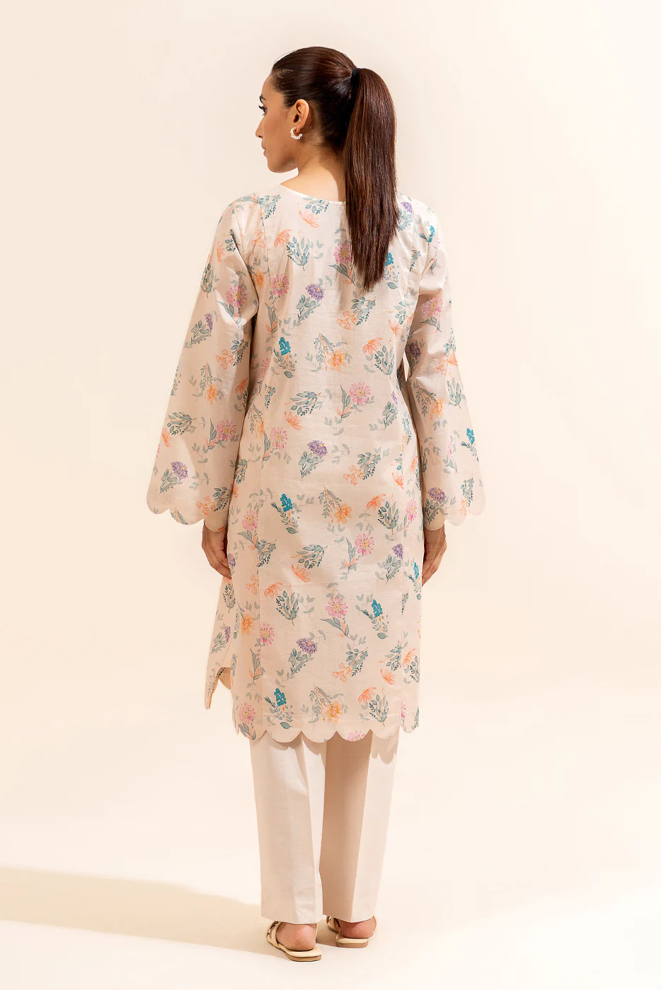 1 PIECE PRINTED LAWN SHIRT-DAFFODIL MIST (UNSTITCHED) - Image 2