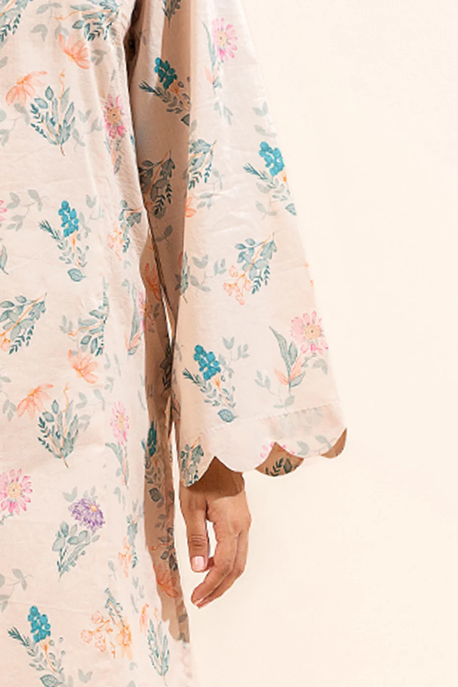 1 PIECE PRINTED LAWN SHIRT-DAFFODIL MIST (UNSTITCHED) - Image 3