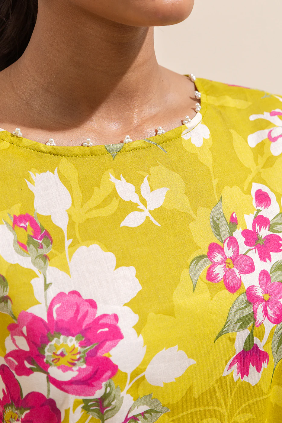 1 PIECE PRINTED LAWN SHIRT-OLIVE VERVE (UNSTITCHED) - Image 3
