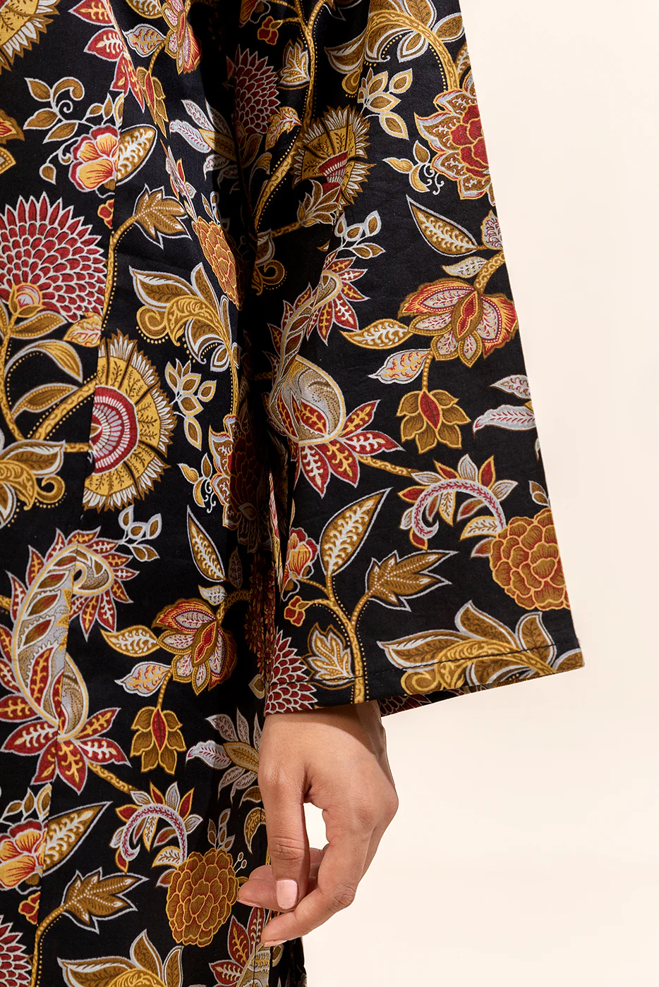 3 PIECE PRINTED LAWN SUIT-ETHNIC INK (UNSTITCHED) - Image 3