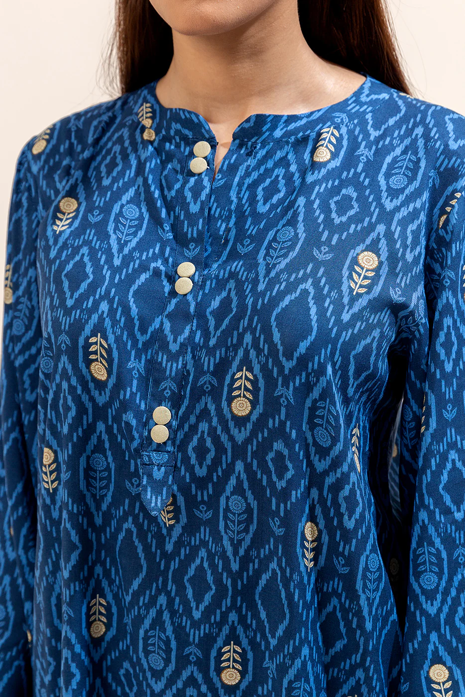 2 PIECE PRINTED LAWN SUIT-AZURE TALE (UNSTITCHED) - Image 2