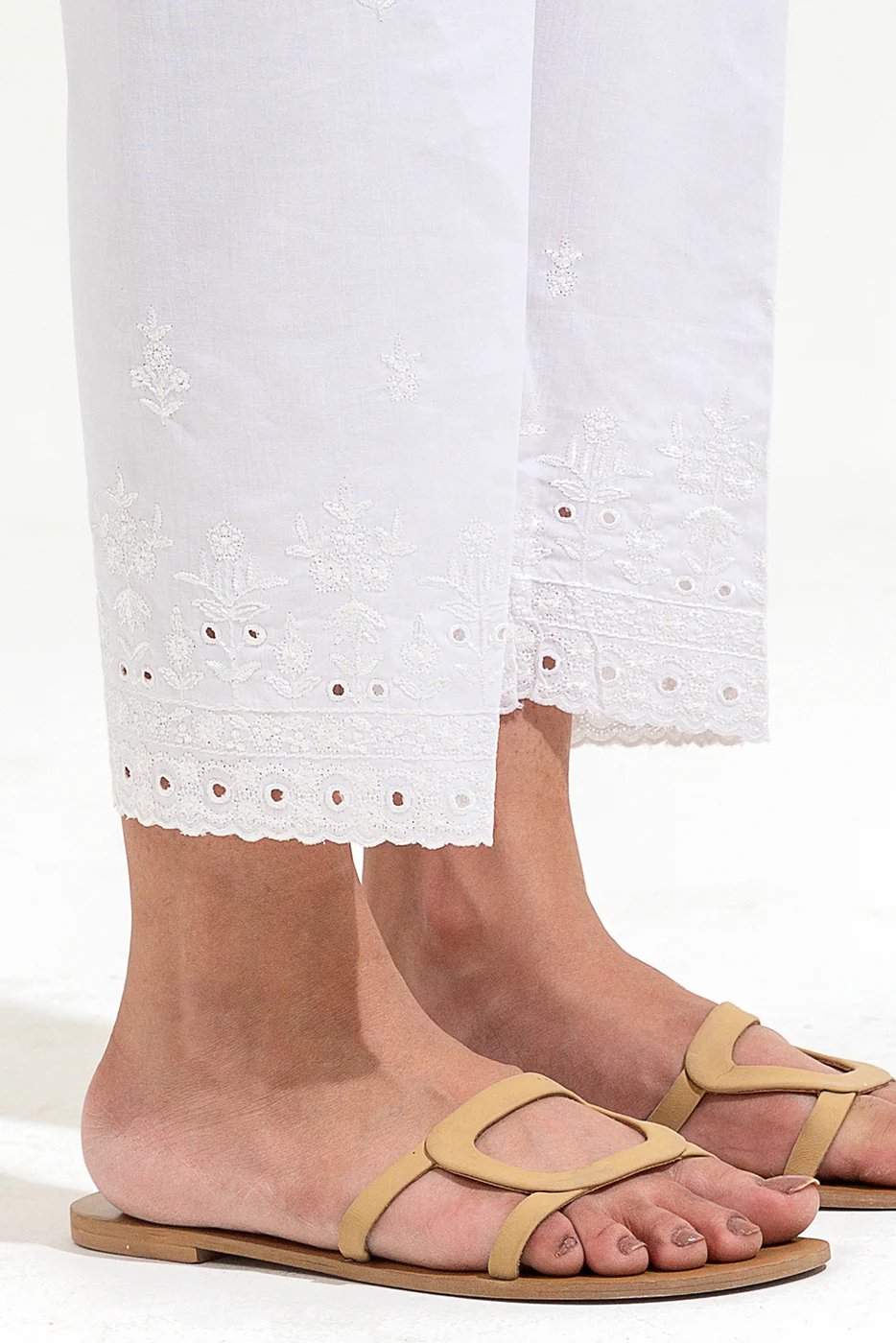 EMBROIDERED STRAIGHT PANTS - Image 2