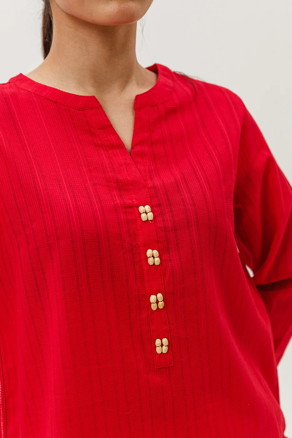 2 PIECE BASIC JACQUARD SUIT (PRET) - Image 5