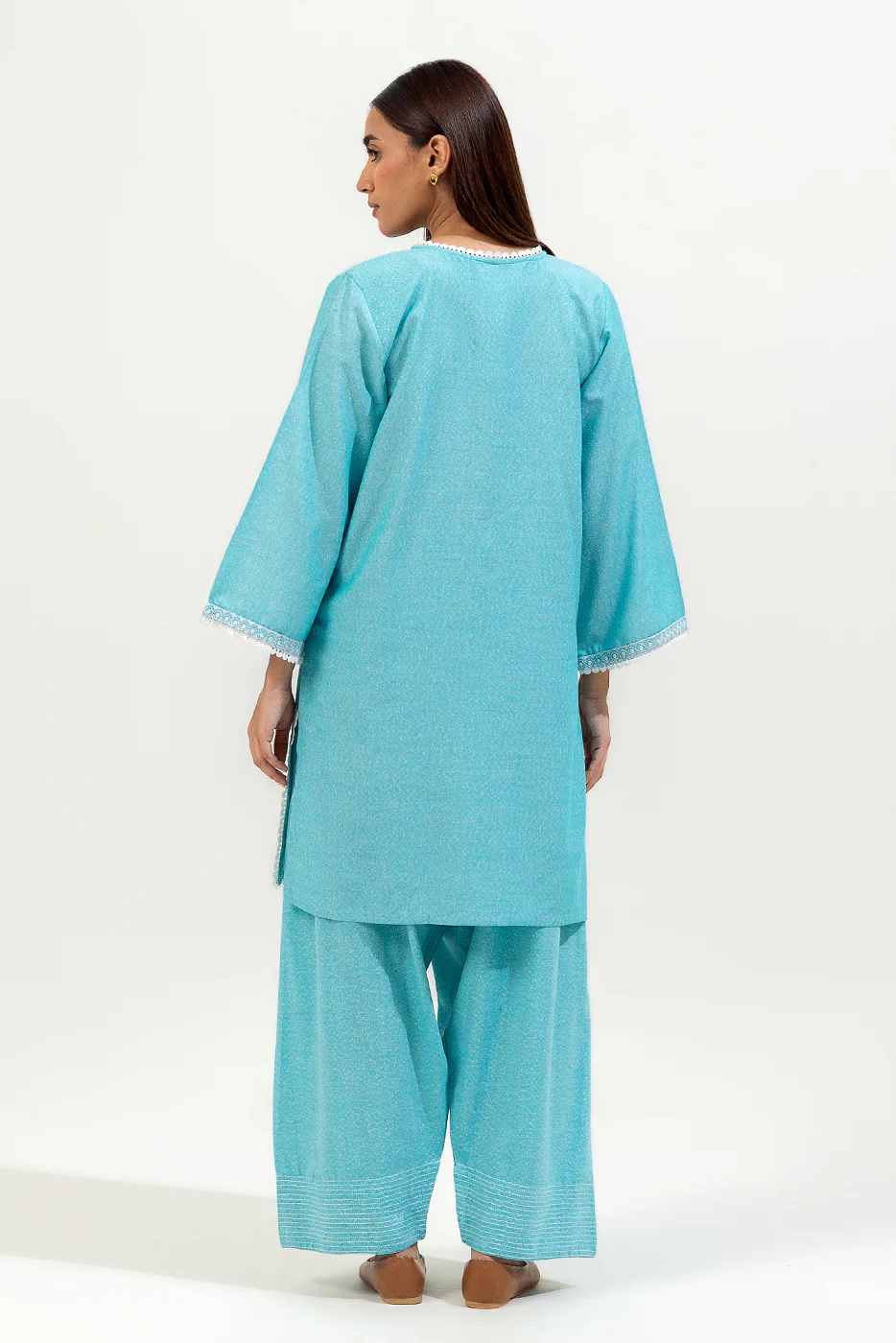 2 PIECE EMBROIDERED KARANDI SUIT (PRET) - Image 3