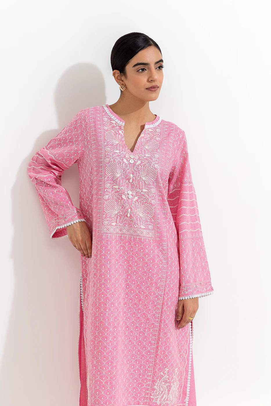 2 PIECE EMBROIDERED KARANDI SUIT (PRET) - Image 2