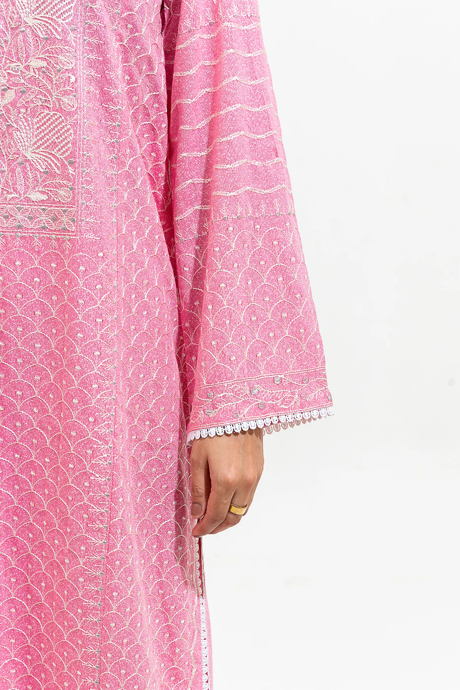 2 PIECE EMBROIDERED KARANDI SUIT (PRET) - Image 5