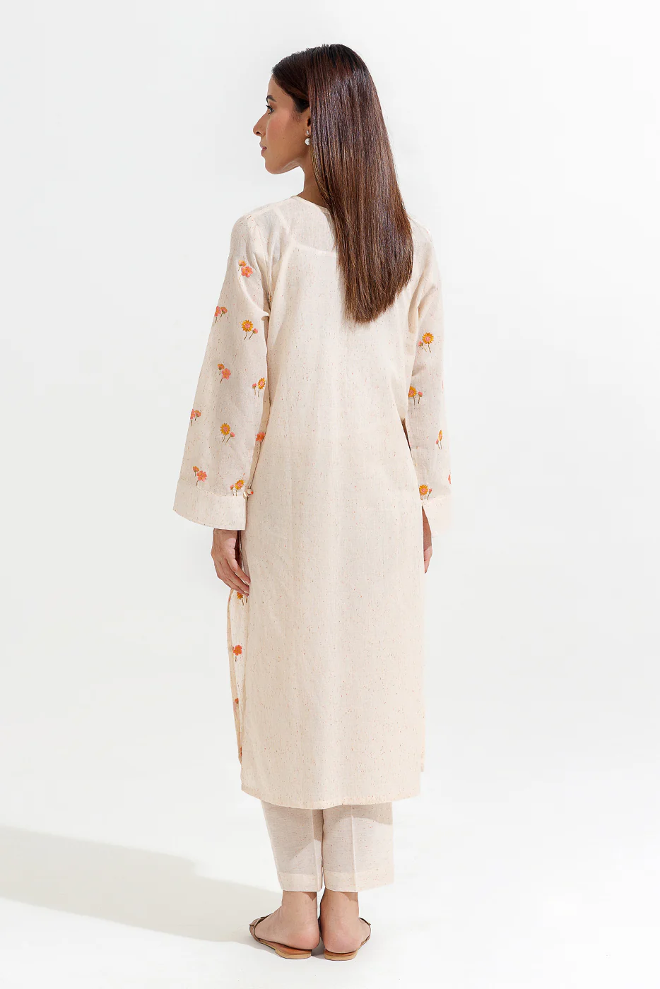 2 PIECE EMBROIDERED MULTI NAPS SUIT (PRET) - Image 5