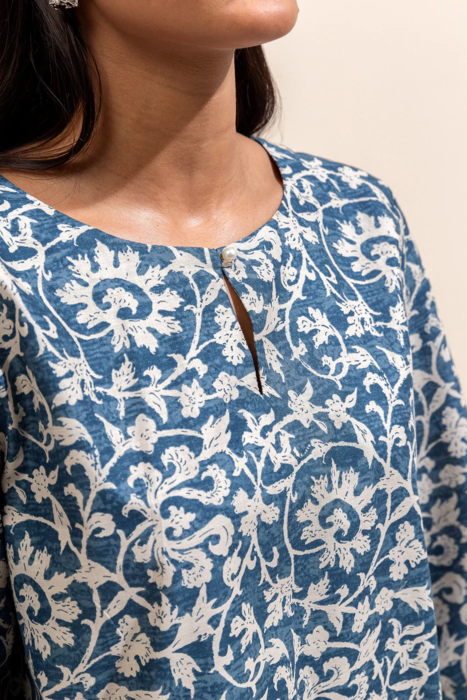 3 PIECE PRINTED LAWN SUIT-MIDNIGHT BLOOM ( UNSTITCHED) - Image 5
