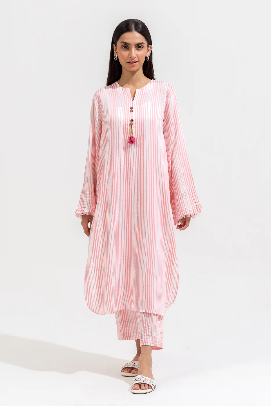 2 PIECE BASIC YARN DYED SUIT (PRET) - Image 2