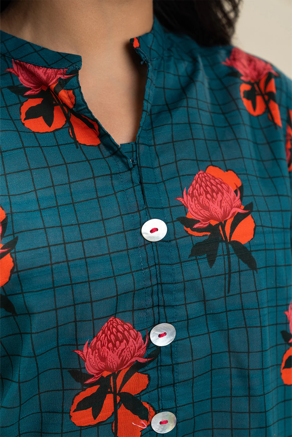 PRINTED DORIA LAWN SHIRT (PRET) - Image 5