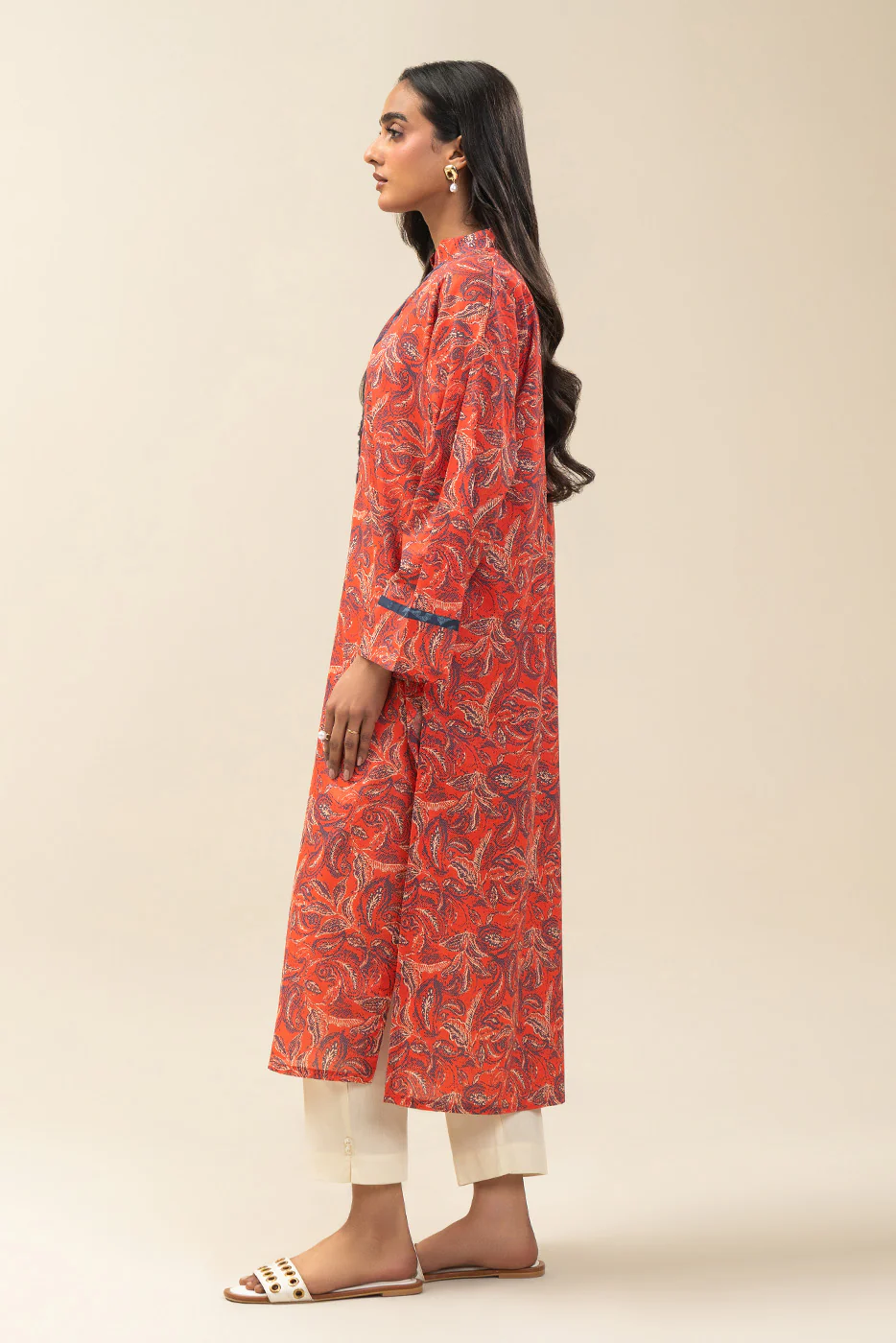 PRINTED LAWN SHIRT (PRET) - Image 4