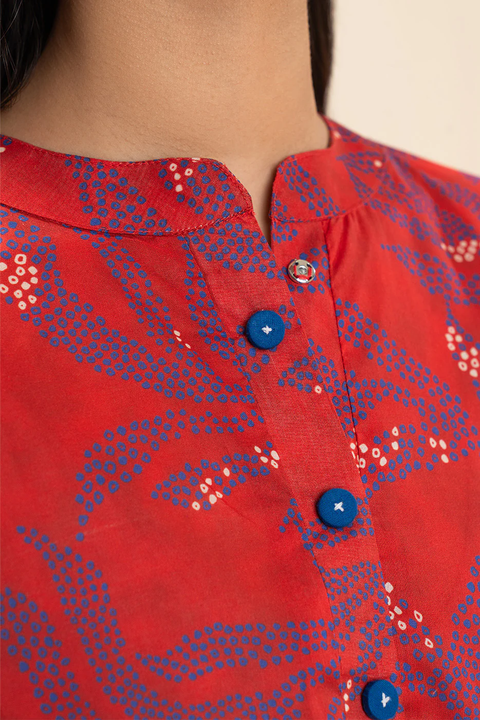 2 PIECE PRINTED LAWN SUIT (PRET) - Image 5