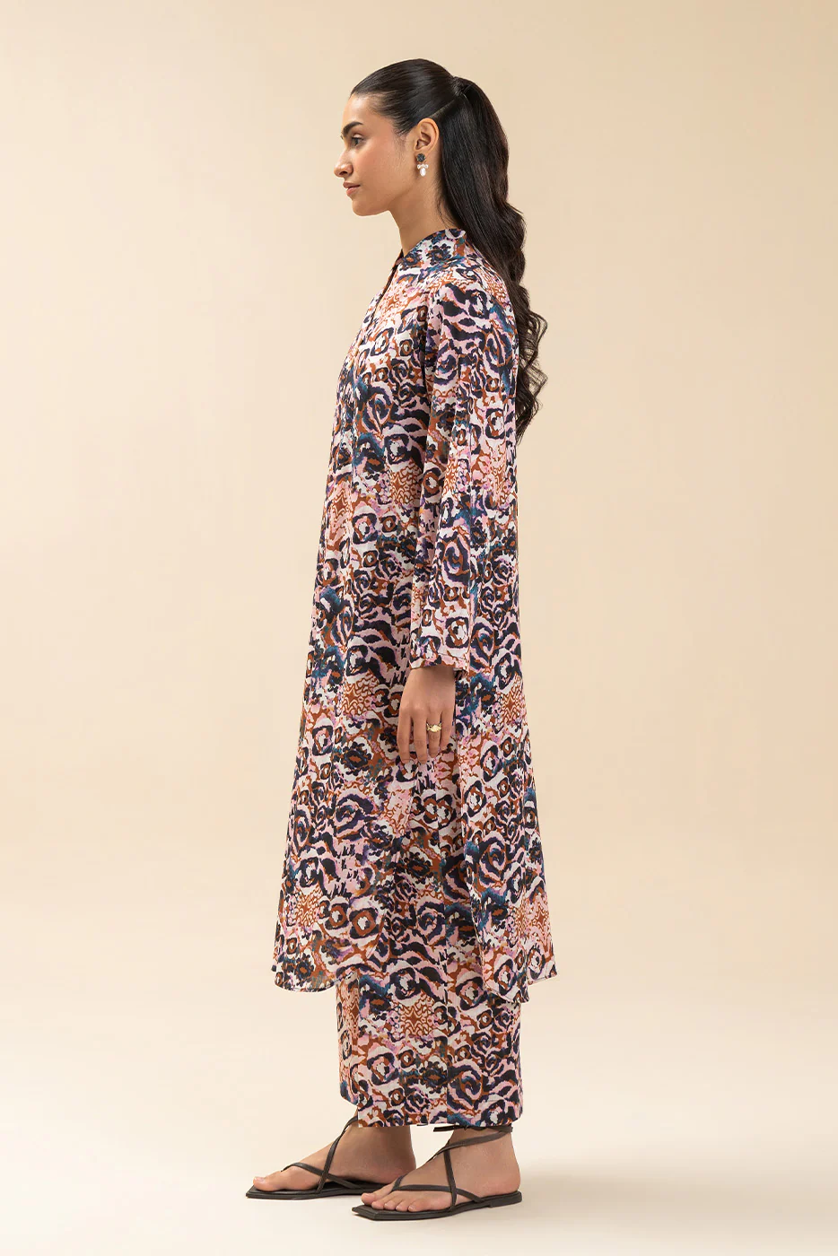 2 PIECE BASIC TWO WAY SLUB SUIT (PRET) - Image 3
