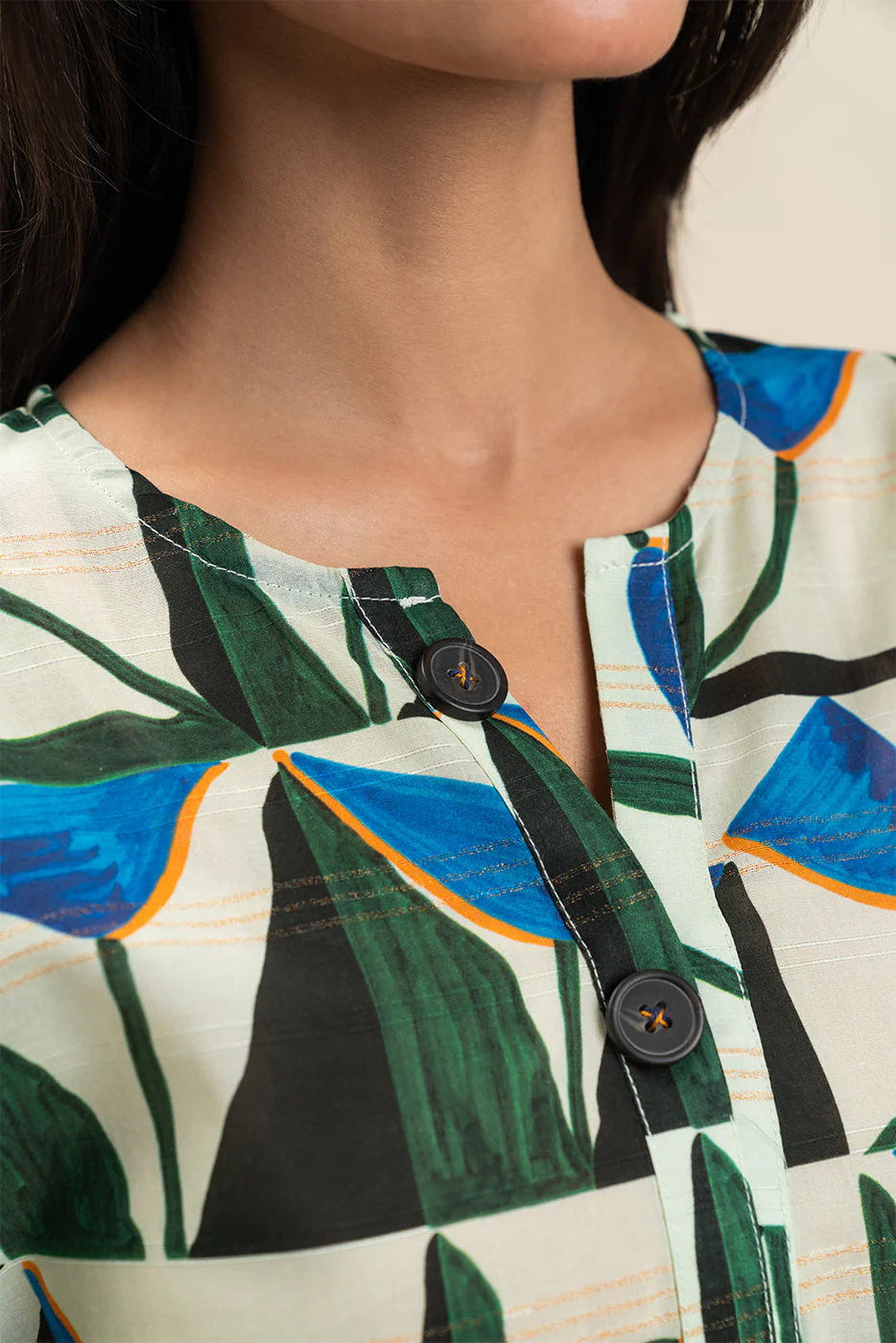 2 PIECE PRINTED DORIA LAWN SUIT (PRET) - Image 5