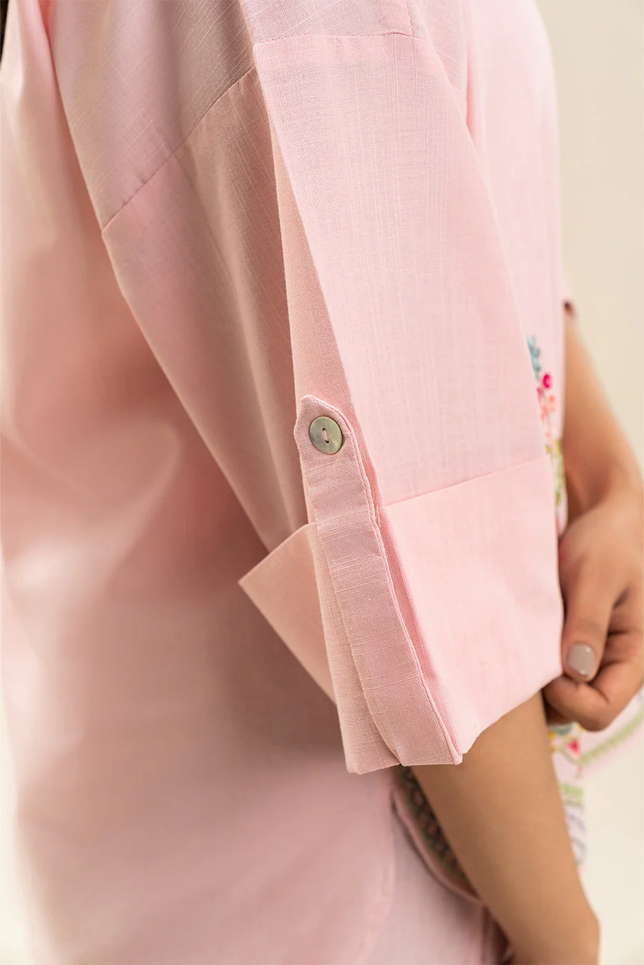 2 PIECE EMBROIDERED CD SLUB SUIT (FLOW) - Image 6