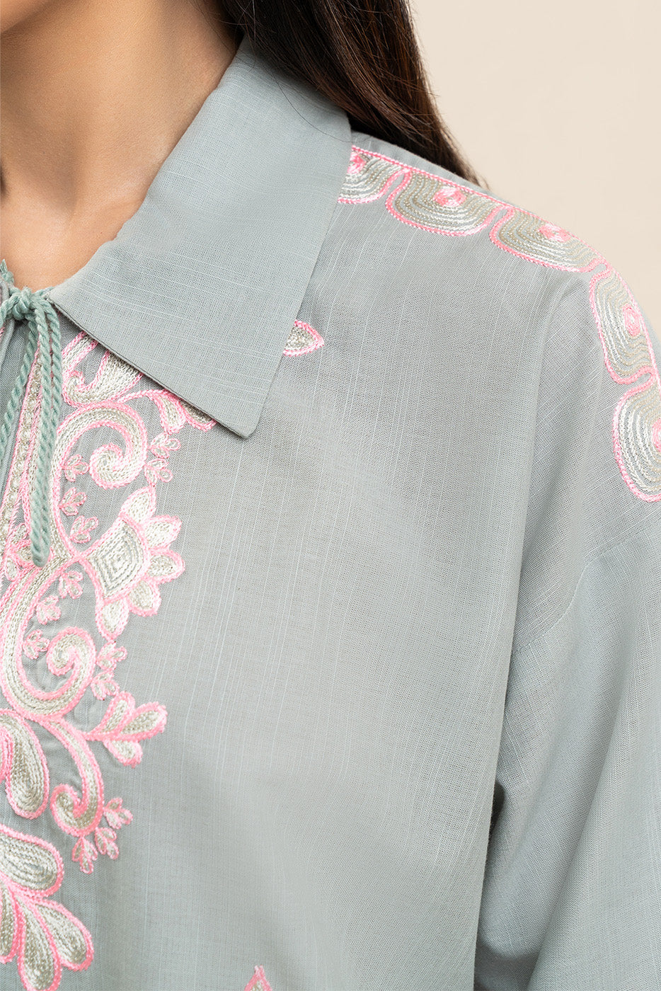 EMBROIDERED CO-ORD SET (FLOW) - Image 6