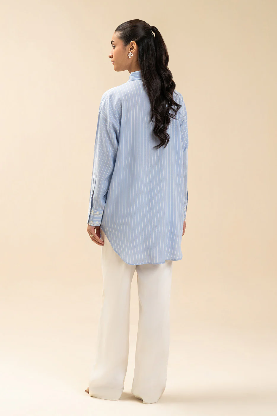 EMBROIDERED YARN DYED BLOUSE (FLOW) - Image 5
