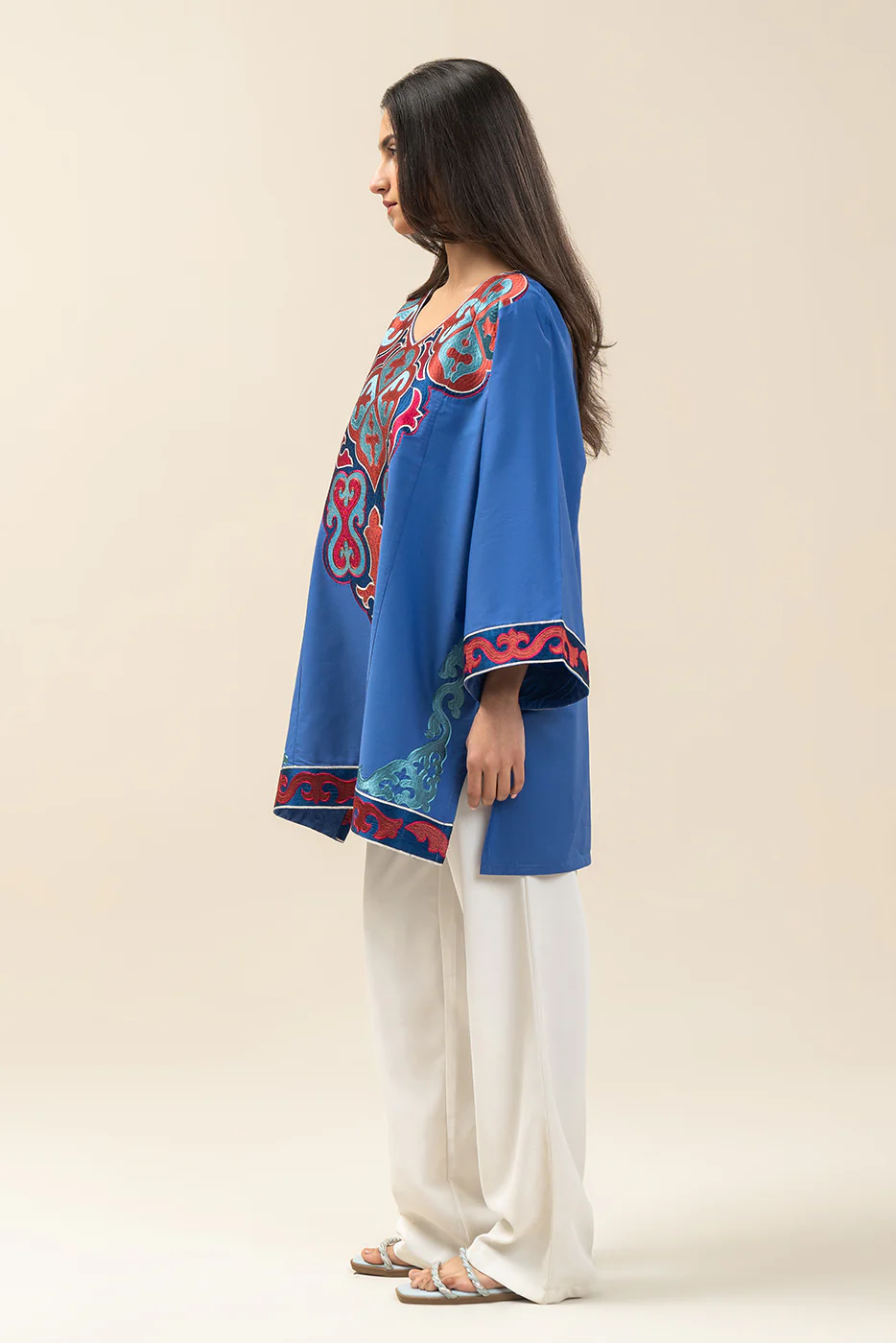 EMBROIDERED COTTON TOP (FLOW) - Image 3