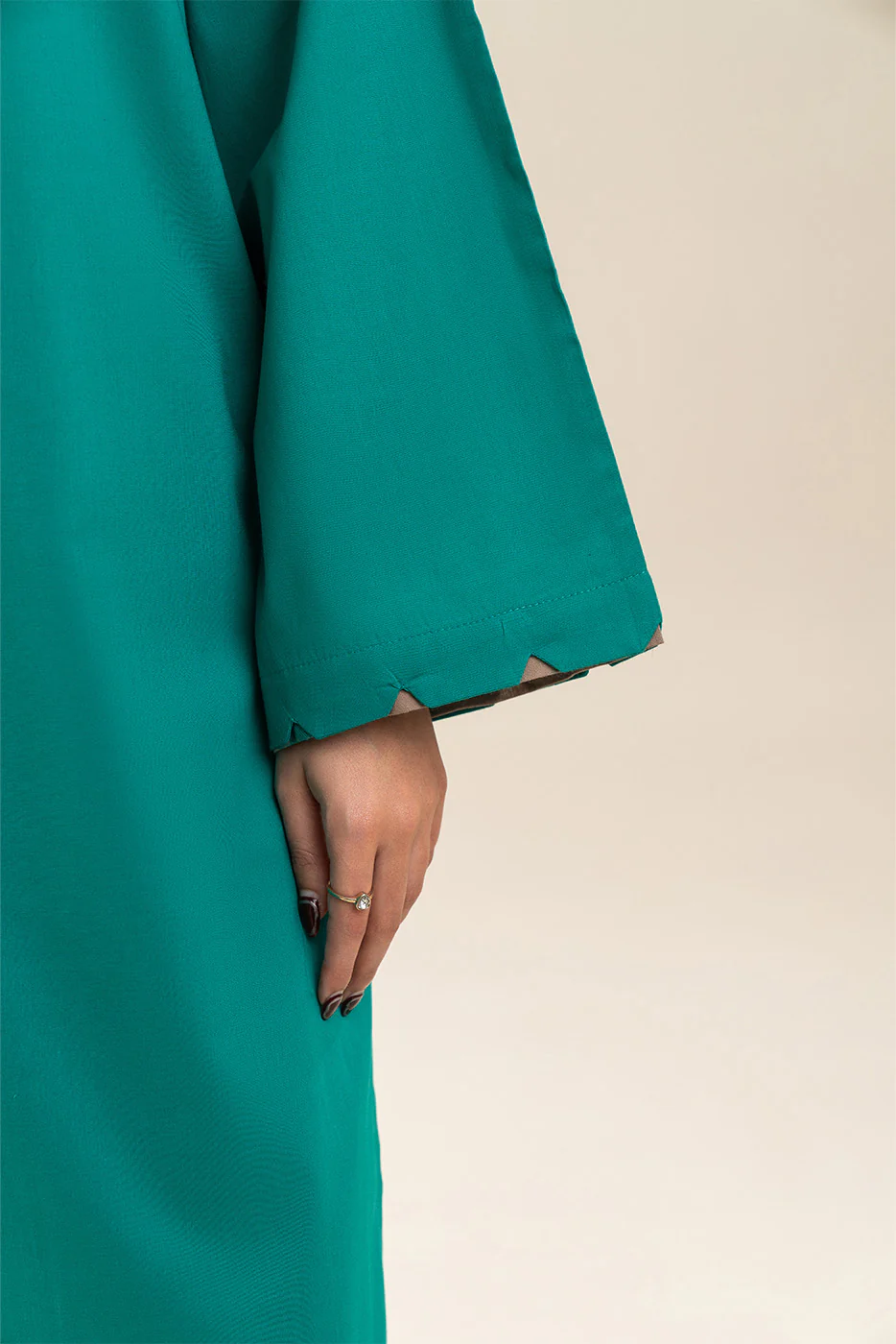2 PIECE BASIC CAMBRIC SUIT (PRET) - Image 6