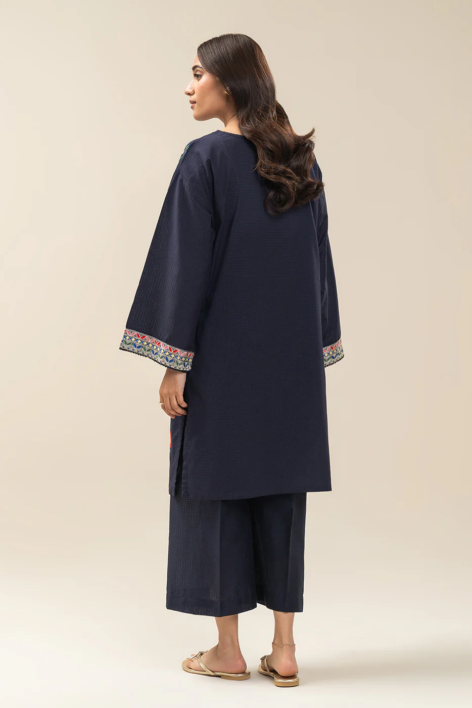 2 PIECE EMBROIDERED DORIA SUIT (PRET) - Image 6