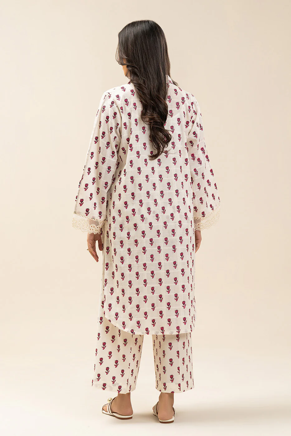 2 PIECE EMBROIDERED DORIA SUIT (PRET) - Image 4