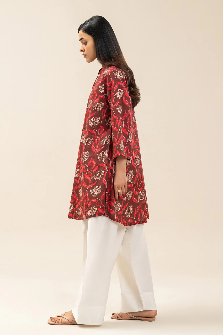 PRINTED DORIA LAWN SHIRT (PRET) - Image 4