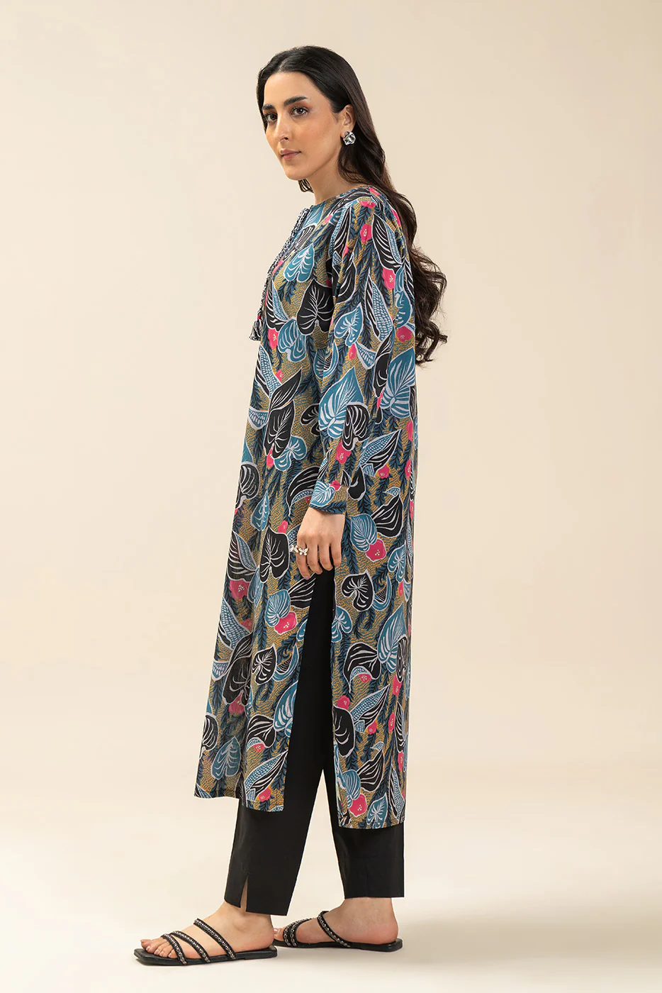 PRINTED LAWN SHIRT (PRET) - Image 3