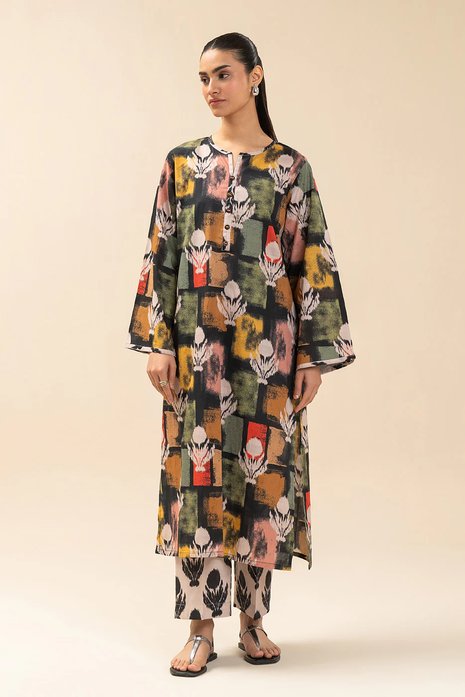 PRINTED DORIA LAWN SHIRT (PRET) - Image 6