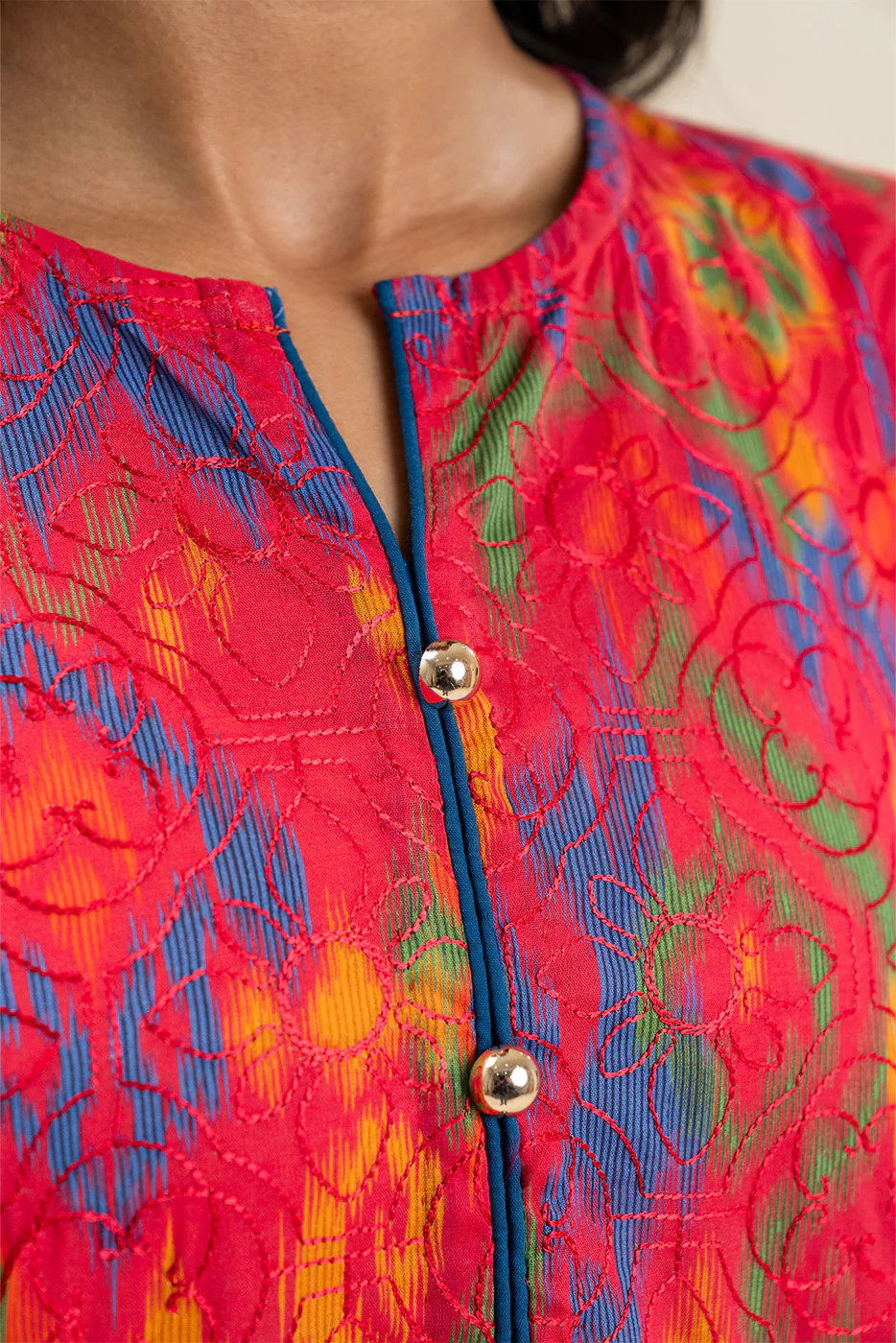 2 PIECE PRINTED LAWN SUIT (PRET) - Image 5