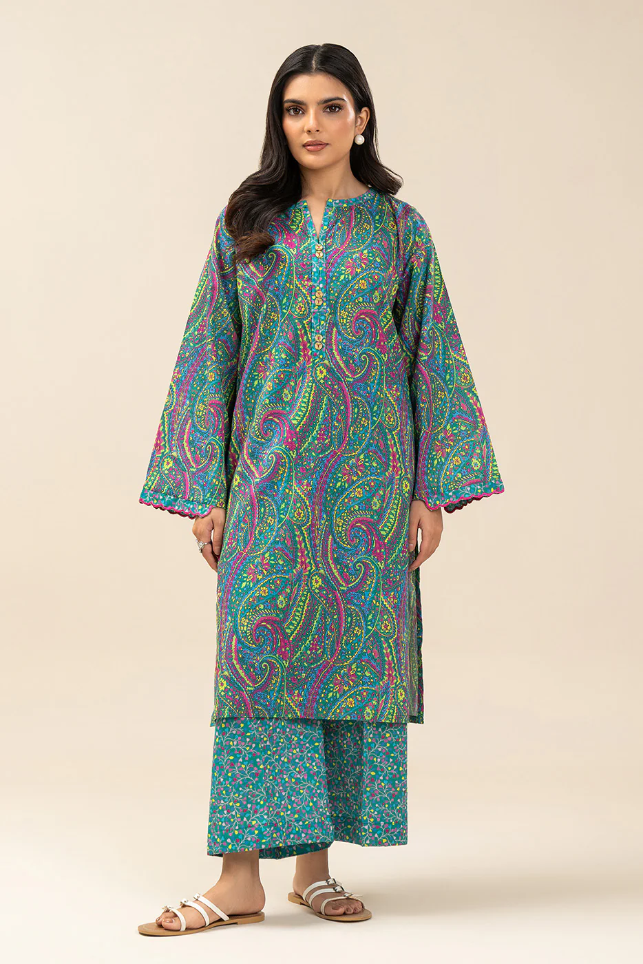 PRINTED LAWN SHIRT (PRET) - Image 6