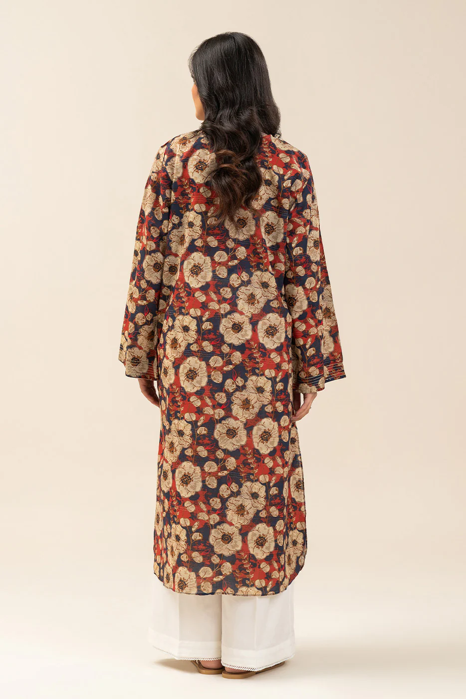 PRINTED LUREX LAWN SHIRT (PRET) - Image 3
