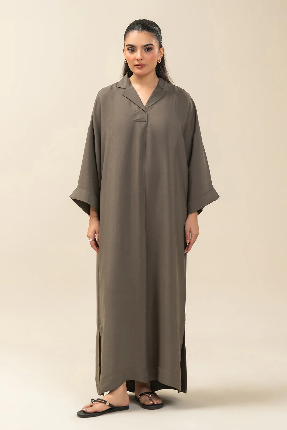 BASIC CRINKLE DRESS - Image 2
