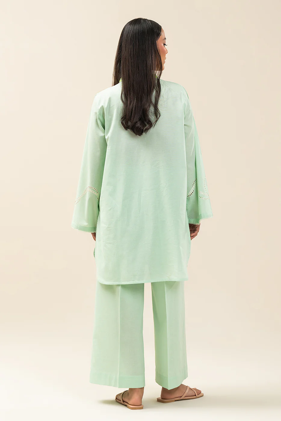 2 PIECE EMBROIDERED NEON NEPS SUIT (PRET) - Image 6