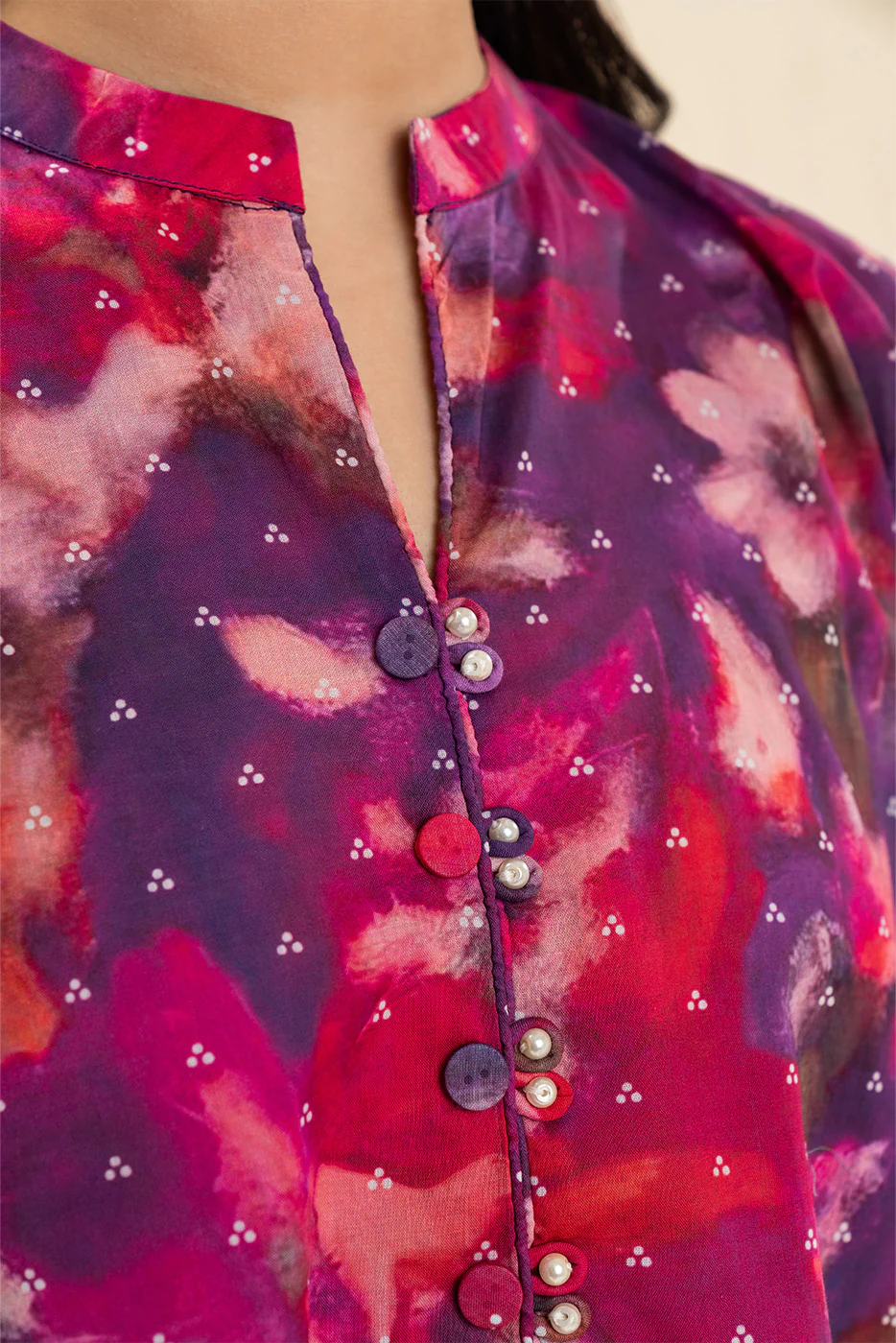2 PIECE PRINTED LAWN SUIT (PRET) - Image 5